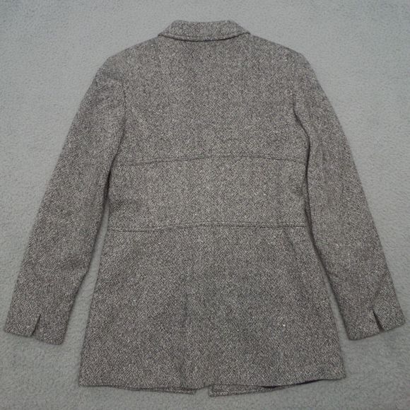 Express Blazer Women Small Gray Career Office Single Breast Textured Jacket - Picture 2 of 11